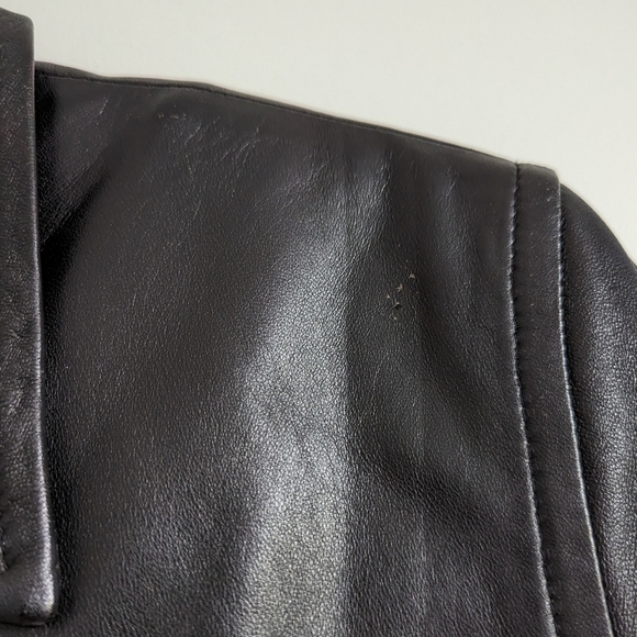 Danier Black Leather Jacket with Removable Thermal Insert - Picture 4 of 13